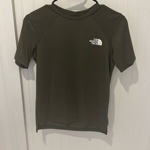 North Face athletic shirt army green